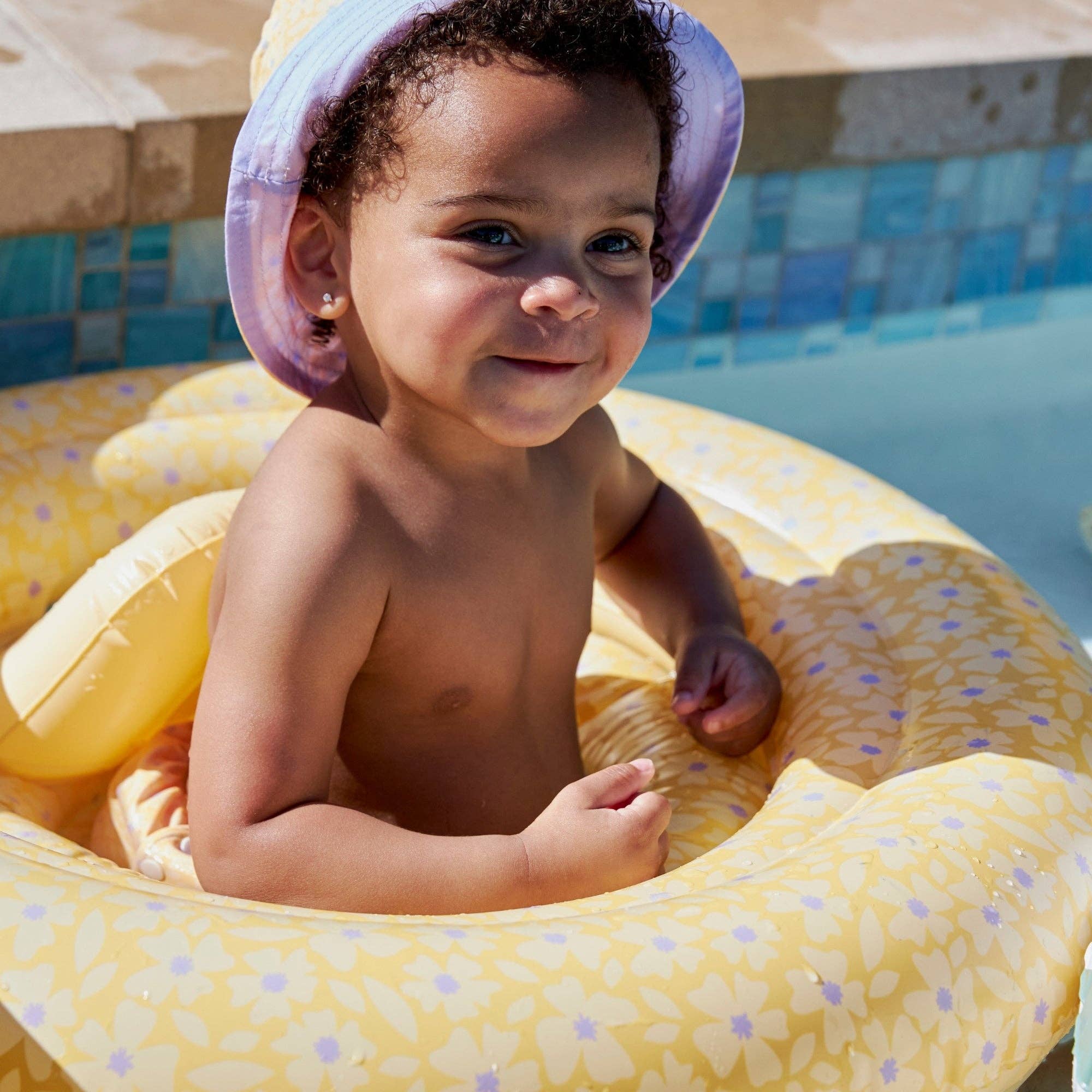 Swim Essentials Salvagente per Bambini - Giallo - Florish - 0/1 Anni