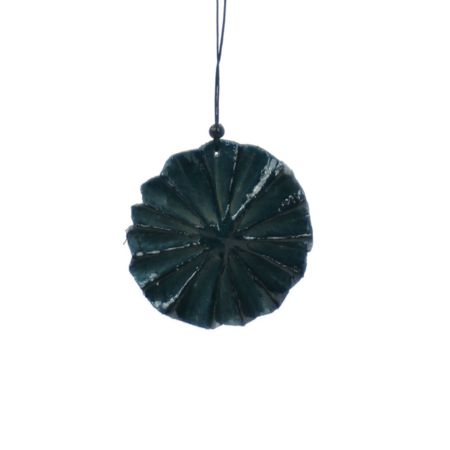 Kinta Trim Origami Tappo rotondo in polpa 6 cm: Blu della sera con filo dorato
