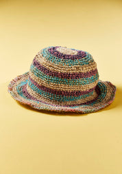 Namaste Cappello in canapa a righe