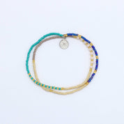 Pineapple Island Braccialetto Monte Carlo Surf, braccialetto con perline, di Koh Surf: Viola e blu