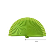 Tusitala Barcelona Ventilatore a frizione verde, in legno e cotone