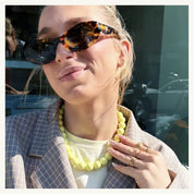 Bazou Collana di perline XXL - lime
