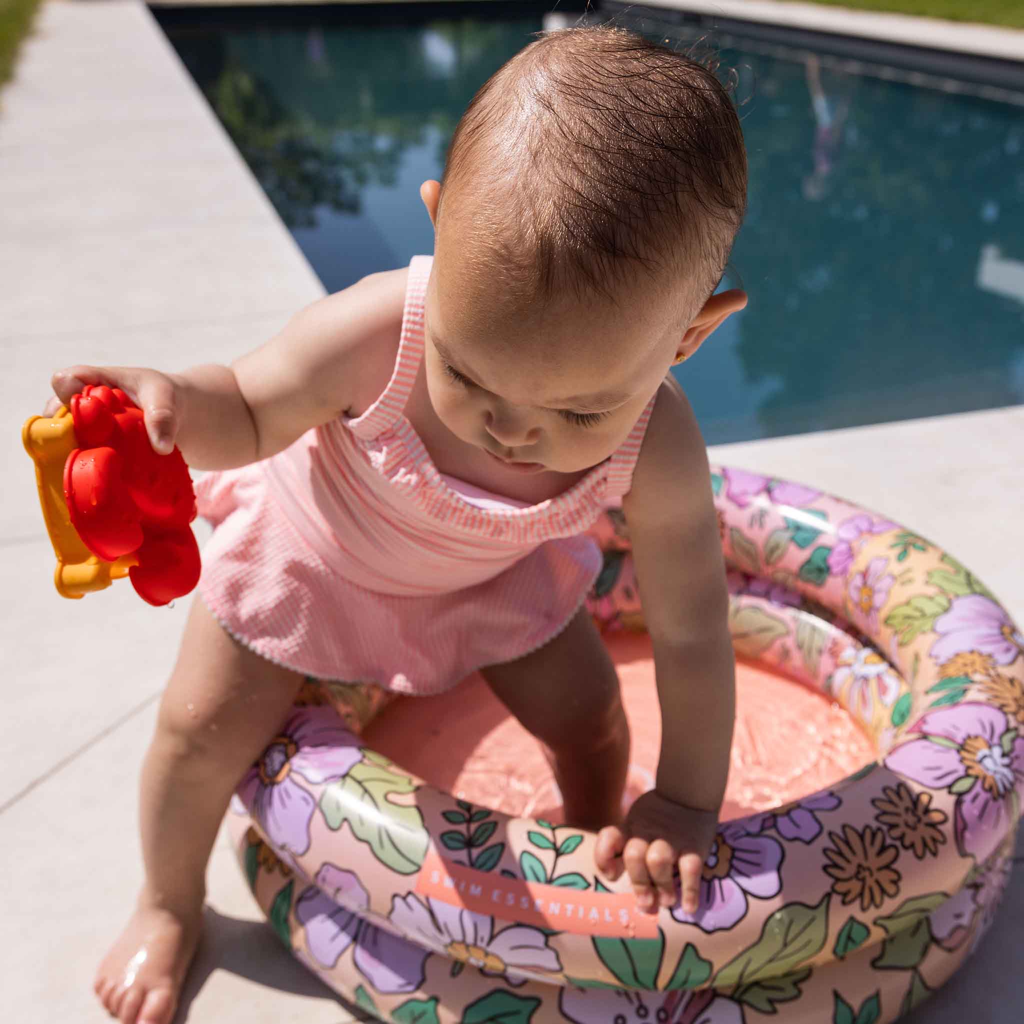 Swim Essentials Piscina per Bambini - Multicolore - Blossom - Ø 60 cm