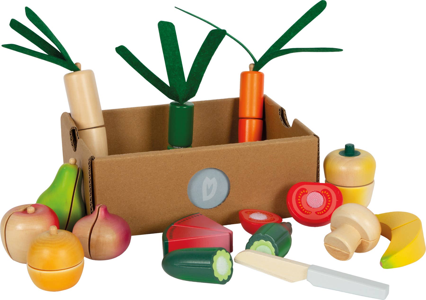small foot Set da taglio per frutta e verdura «fresh» | giochi da cucina | legno