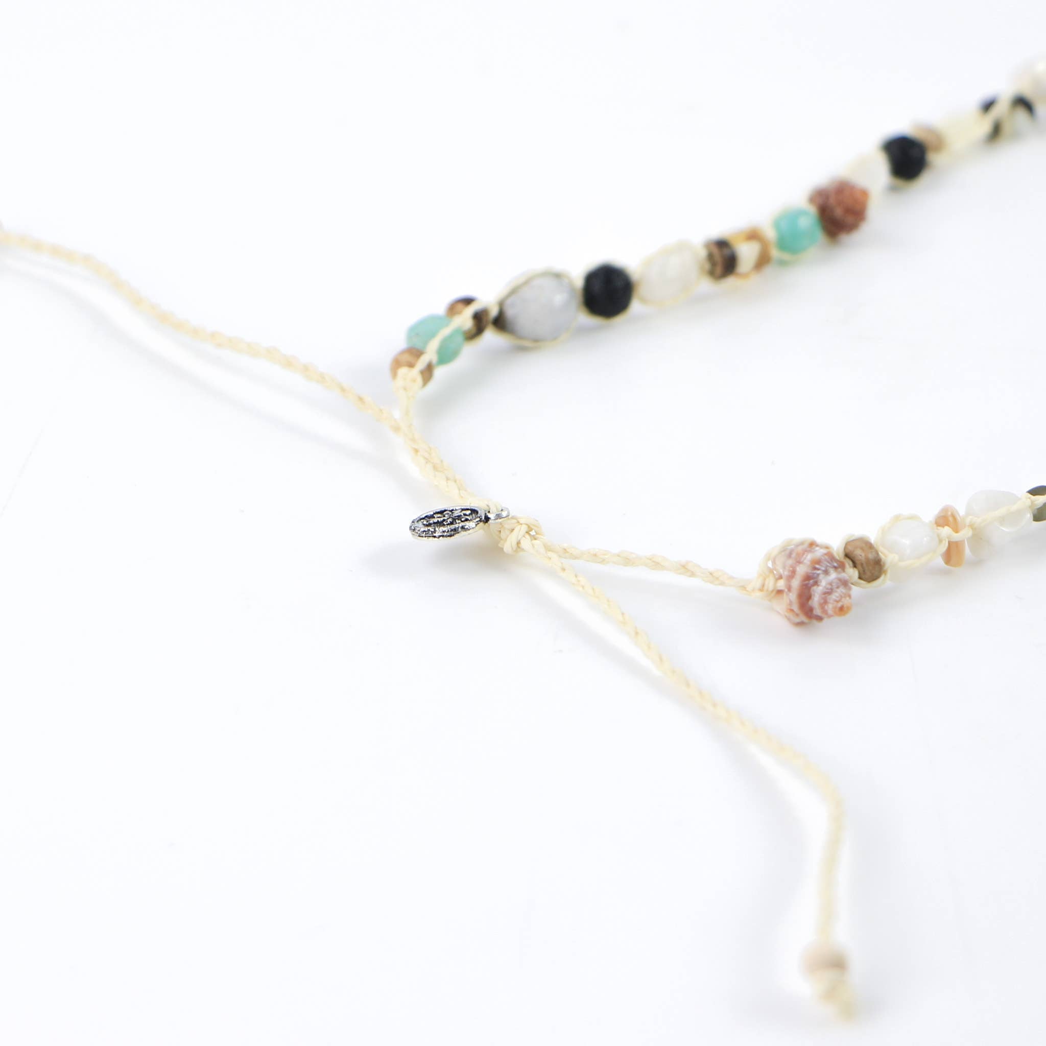 Pineapple Island Collana girocollo con perline di semi Nixie: Naturale