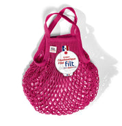 Filt1860 Borsa rete mini per la spesa color lampone