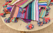 SOUK in the CITY Cuscini MOUIRA Multi Stripe & Pompom - 50/50