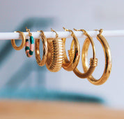 Bazou Creoli in acciaio inossidabile 19 mm «Wide» - Oro