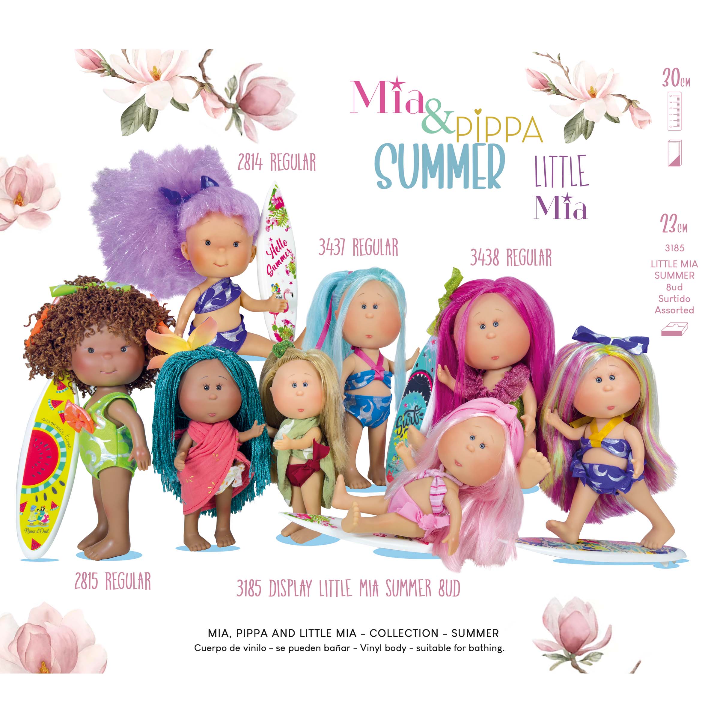 Nines Artesanals d'Onil Dolls BAMBOLA PIPPA SUMMER COTTON LILLA: NORMALE
