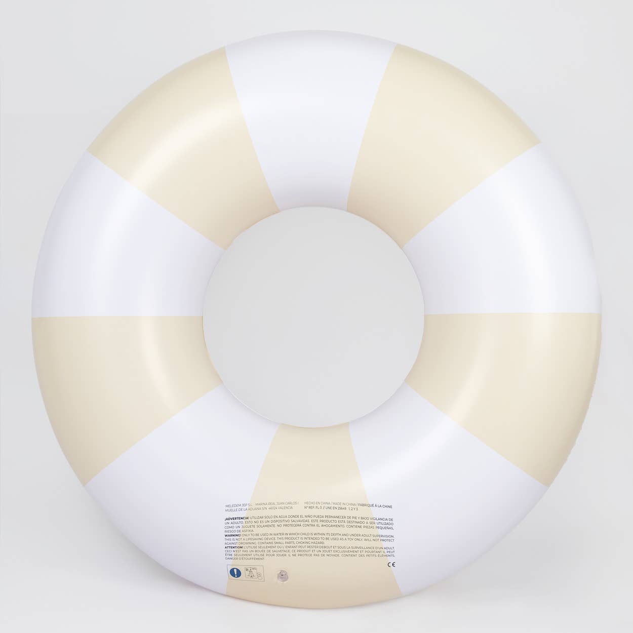 Flamingueo Ciambella gonfiabile beige grande