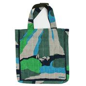 Les Belles Vagabondes Borsa Musette in seta Vivaro Verde