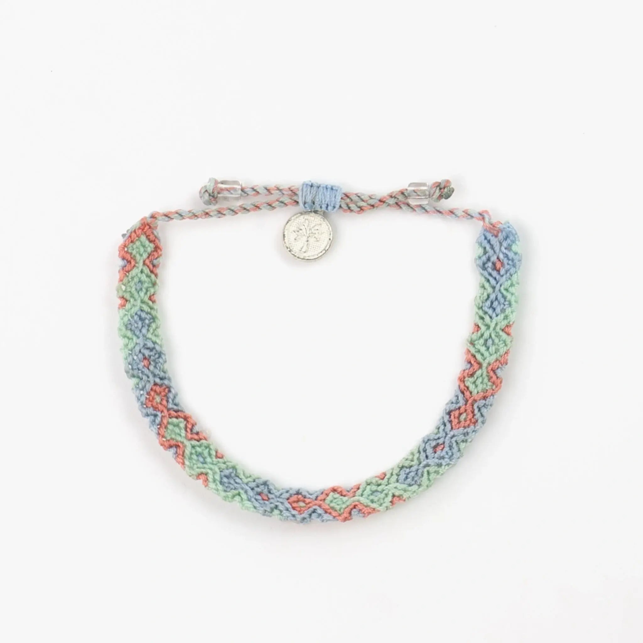Pineapple Island Braccialetto Intrecciato Leme Surf: Rosa & Marrone