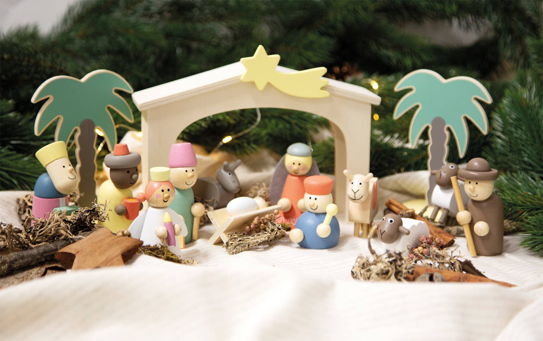 small foot Set da gioco presepe in legno Natale | Giocattolo in legno