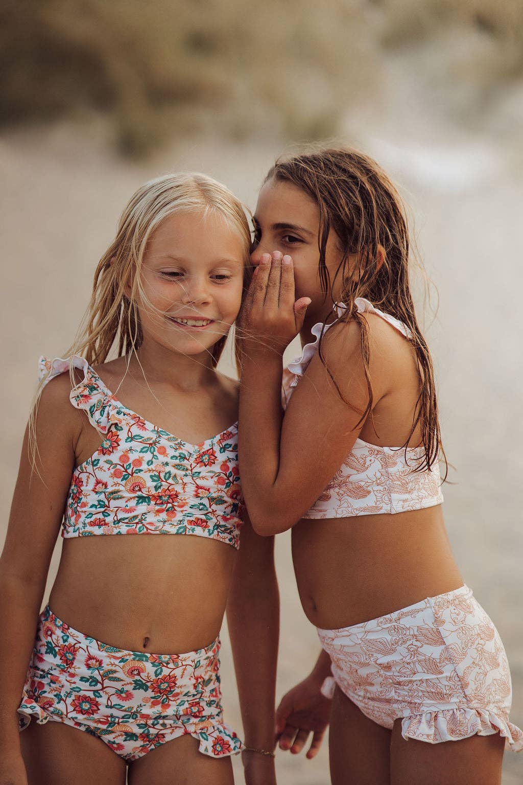 GRECH & CO Bikini a due pezzi con volant | UPF + riciclato - In Fiore