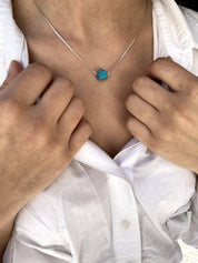 Iroquoise Collana in argento 925 e turchese