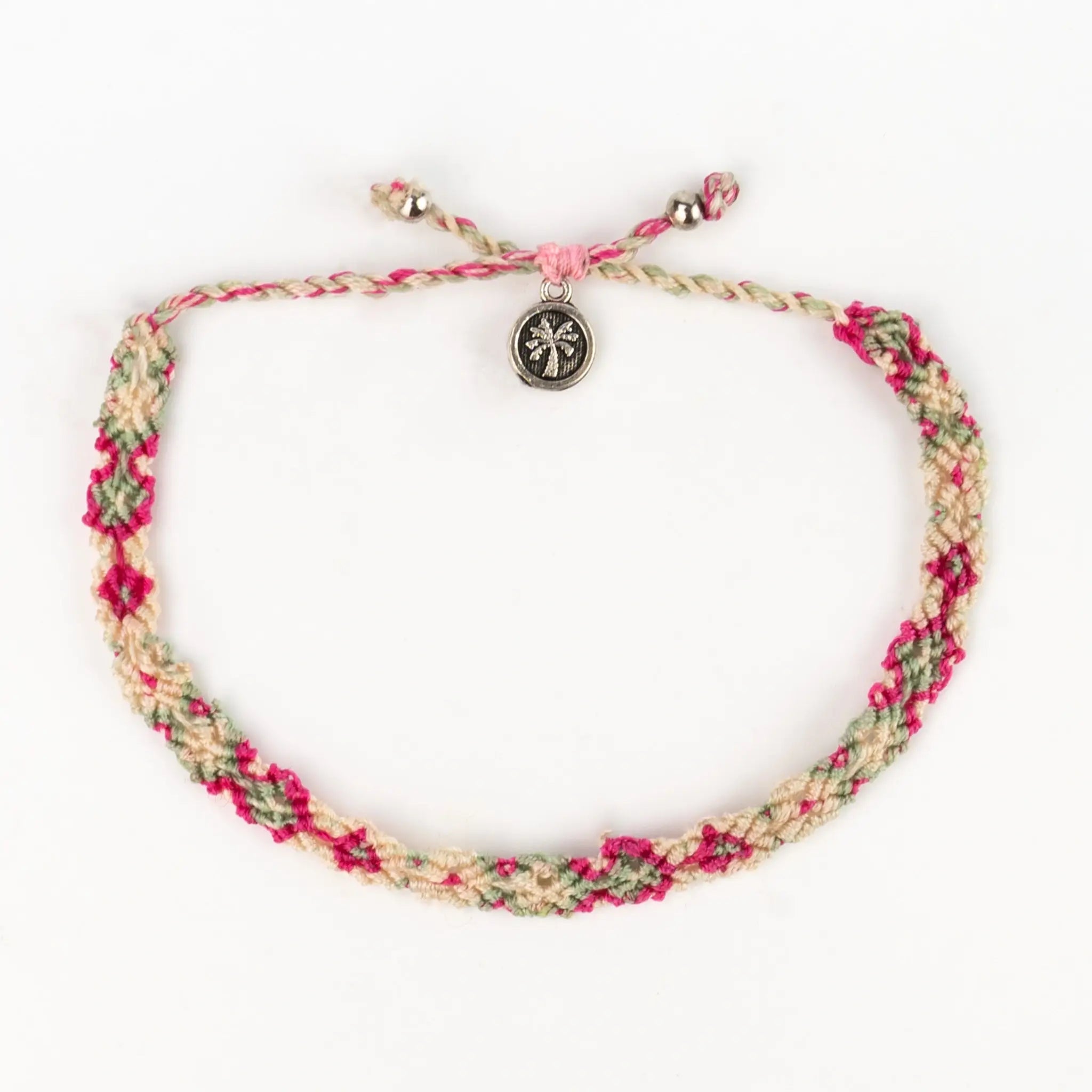 Pineapple Island Braccialetto Intrecciato Leme Surf: Blu e Rosa