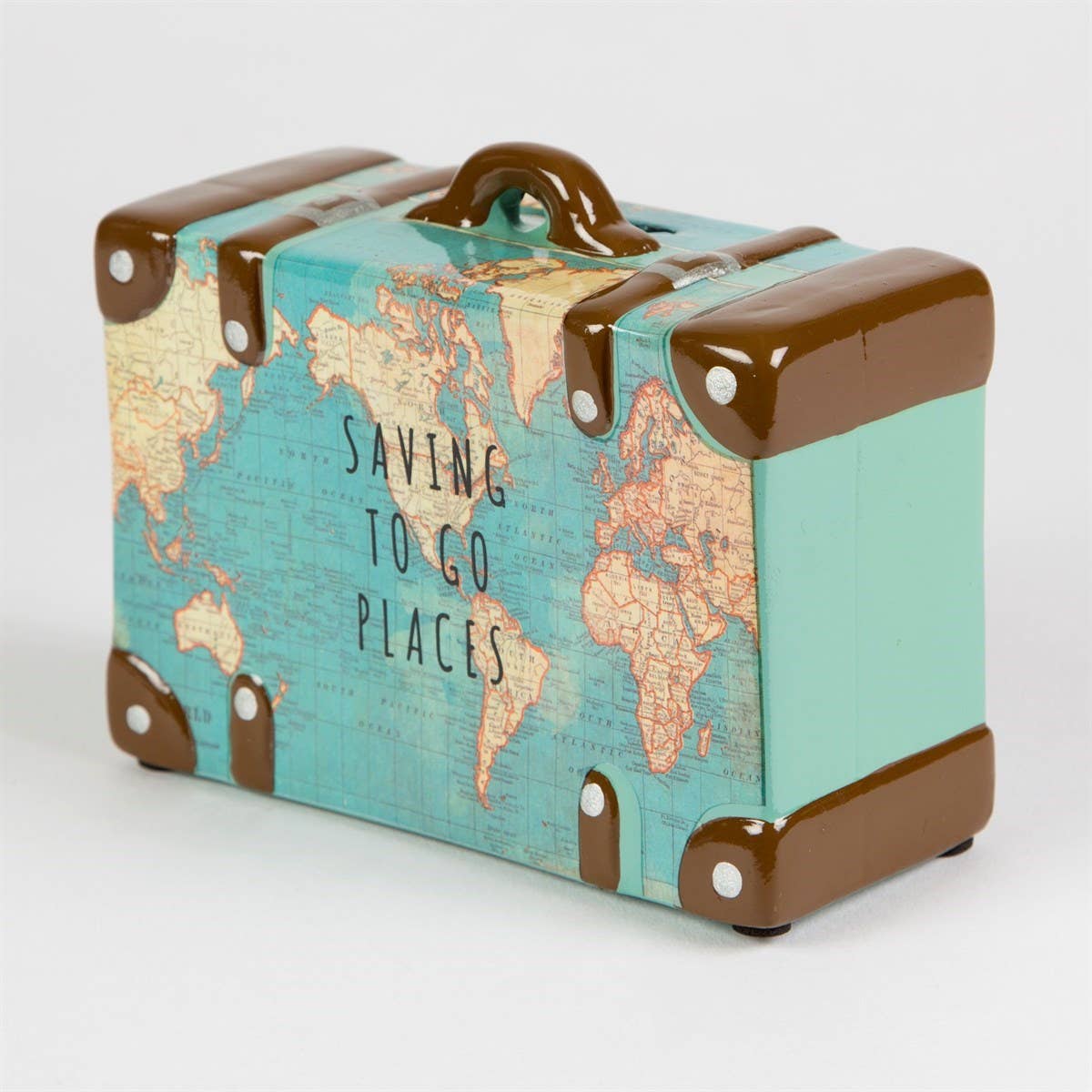 Sass & Belle Europe Salvadanaio salvadanaio con mappa vintage