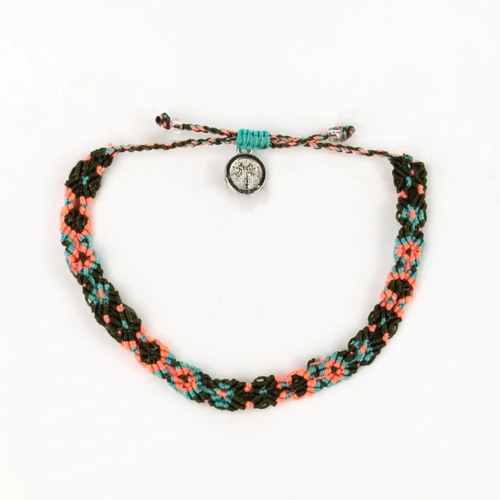 Pineapple Island Braccialetto Intrecciato Leme Surf: Blu e Rosa