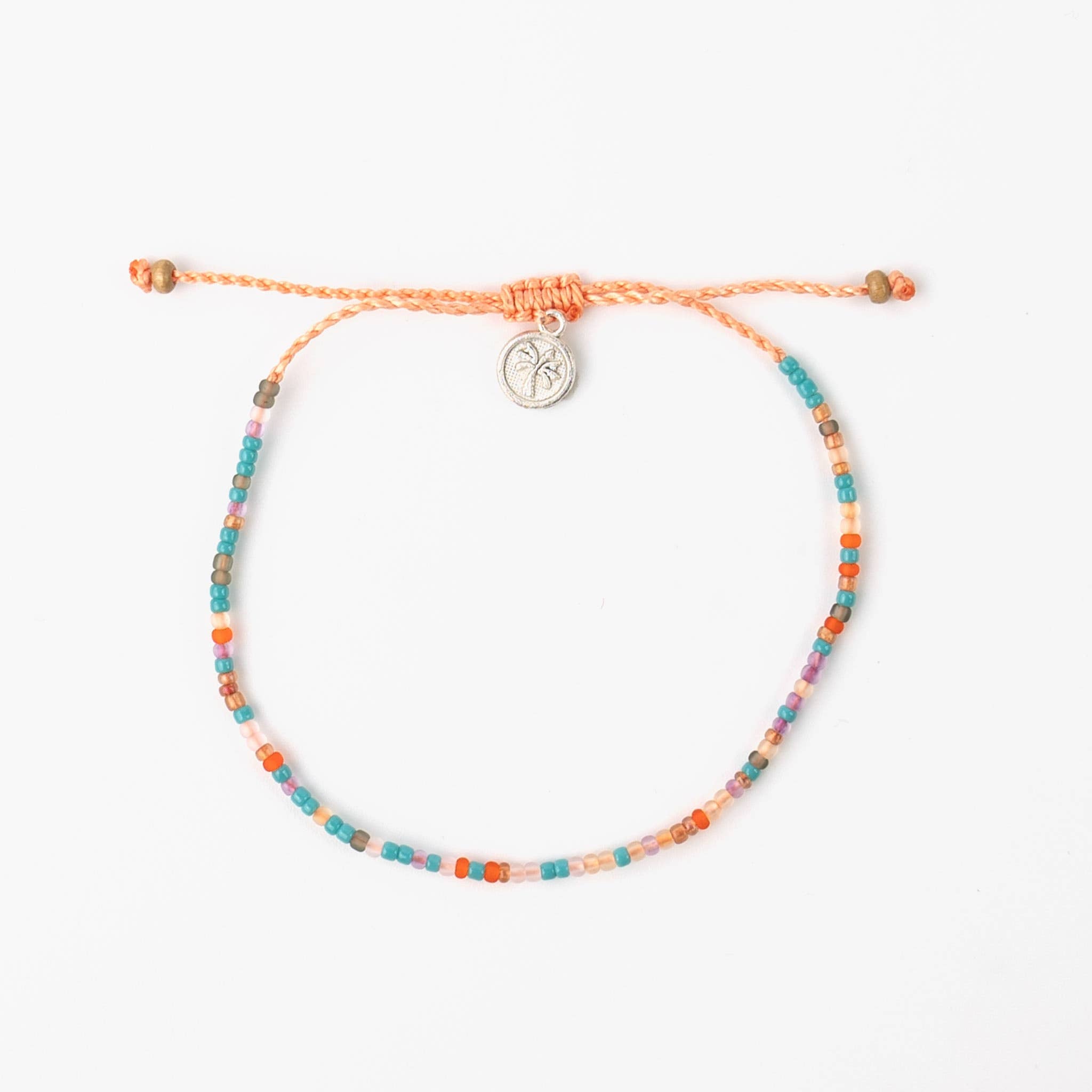 Pineapple Island Cavigliera con perline Alila Dainty: Arancia