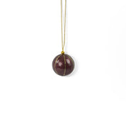 Kinta Cappuccio per pallina di Natale a righe con oro 3 cm: Magenta