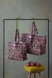 Louise Misha Borsa Shopper Beverly: Boschetto di Campanule Nere / S