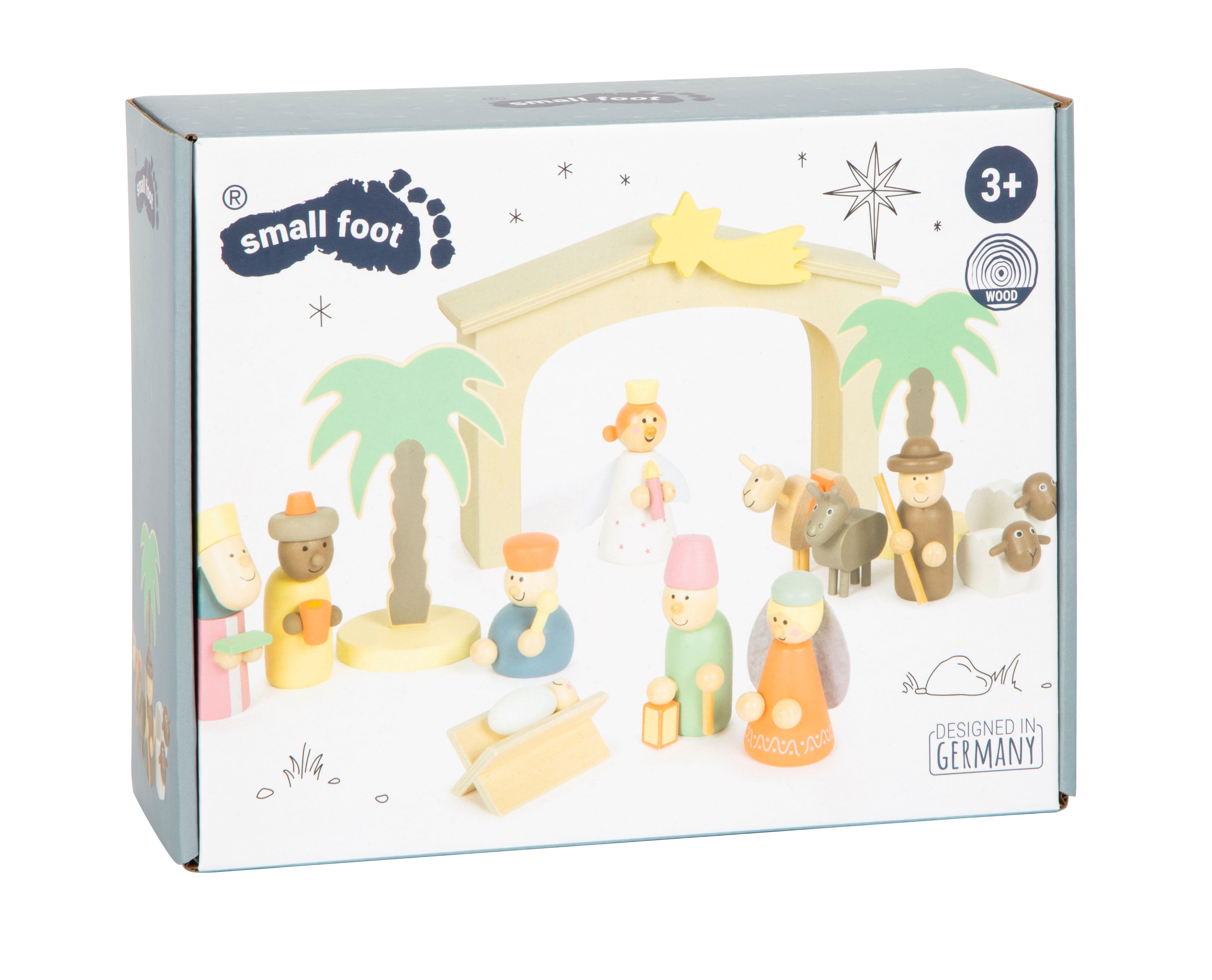 small foot Set da gioco presepe in legno Natale | Giocattolo in legno