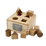 Wooden Story Sp. z o.o. Scatola ordinatrice di forme naturali: Naturale