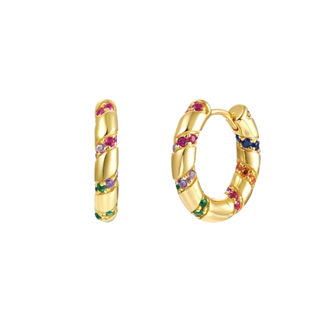 Rosies Musa cerchi multicolore: Arcobaleno / Oro