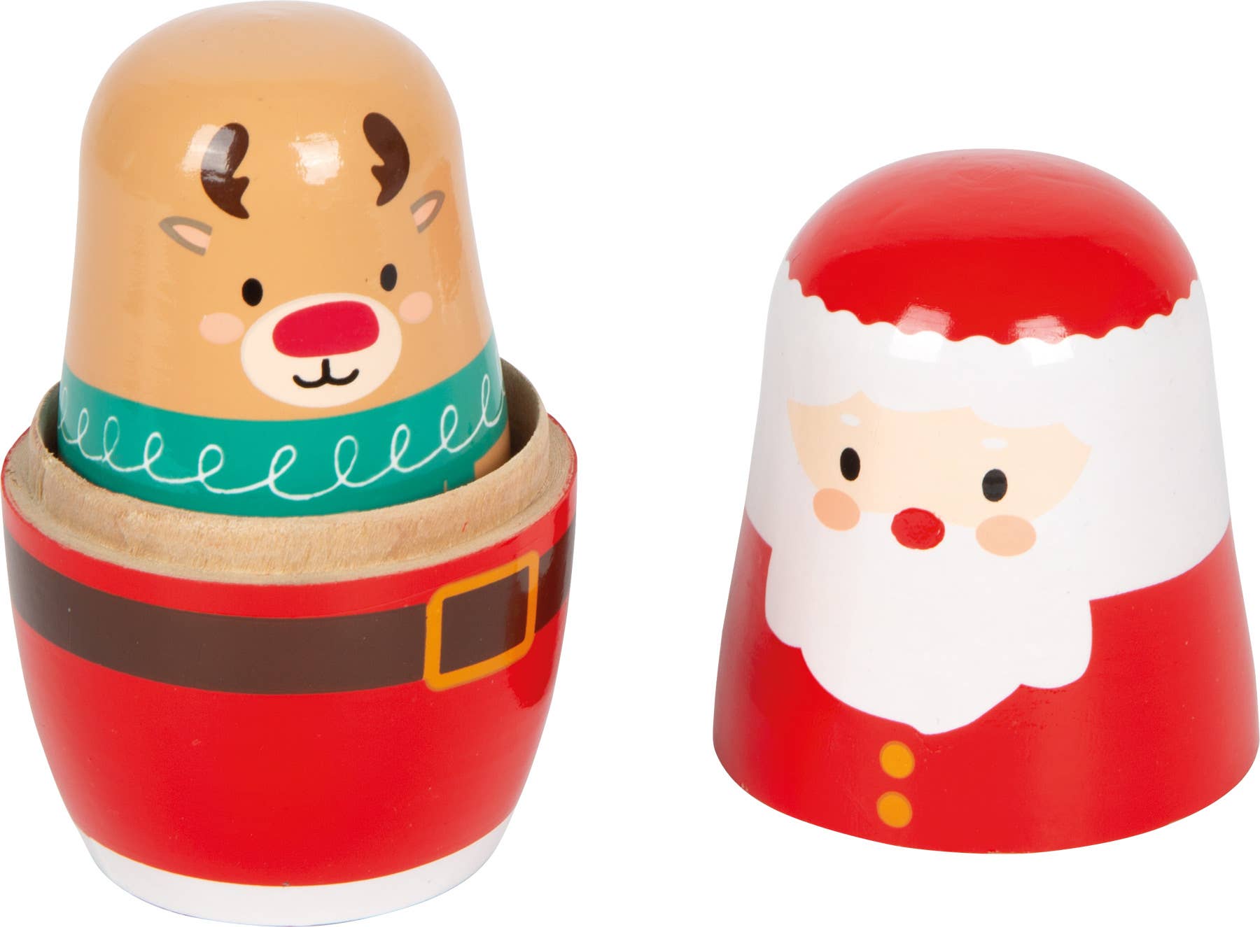 Small foot Matrioska Natale | Natale | Giocattolo di legno