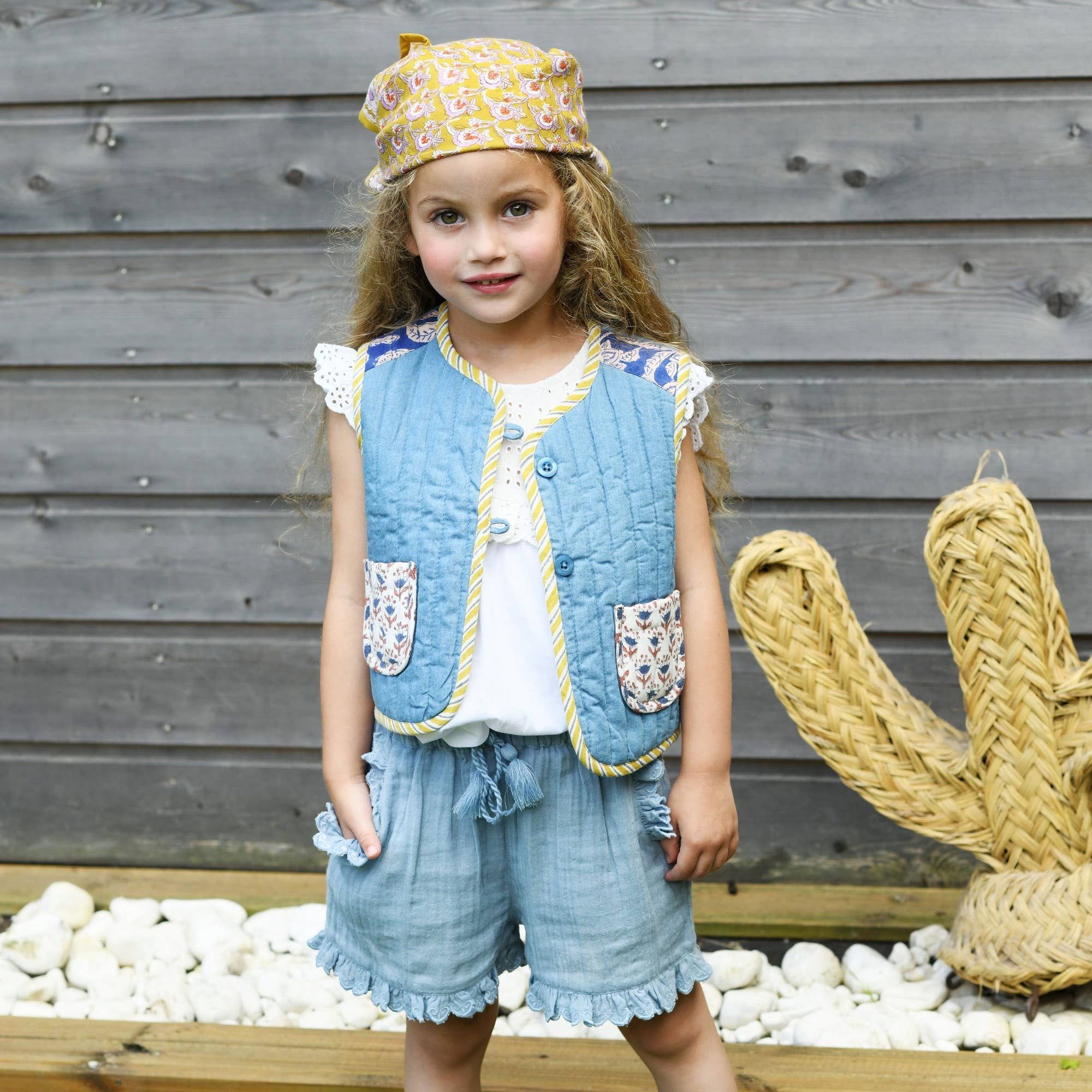 Bonheur du Jour Gilet Bambina Yuko