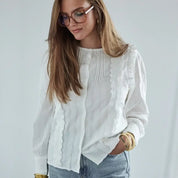 Bonheur du Jour Blusa donna Isla - Bianco
