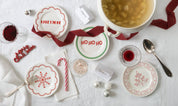 ilaria.i OH OH OH -Piatto in porcellana regalo perfetto per il Natale