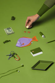 Don Fisher Portachiavi o portamonete piranha piccolo
