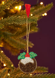 Namaste Decorazione con Perline a Forma di Pudding di Natale
