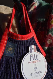 Filt1860 Piccola rete per la spesa Blu e Rosso ÉLYSÉE X FILT1860