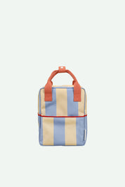 Sticky lemon - zaino piccolo | a righe | blu nuvola + beige rametto