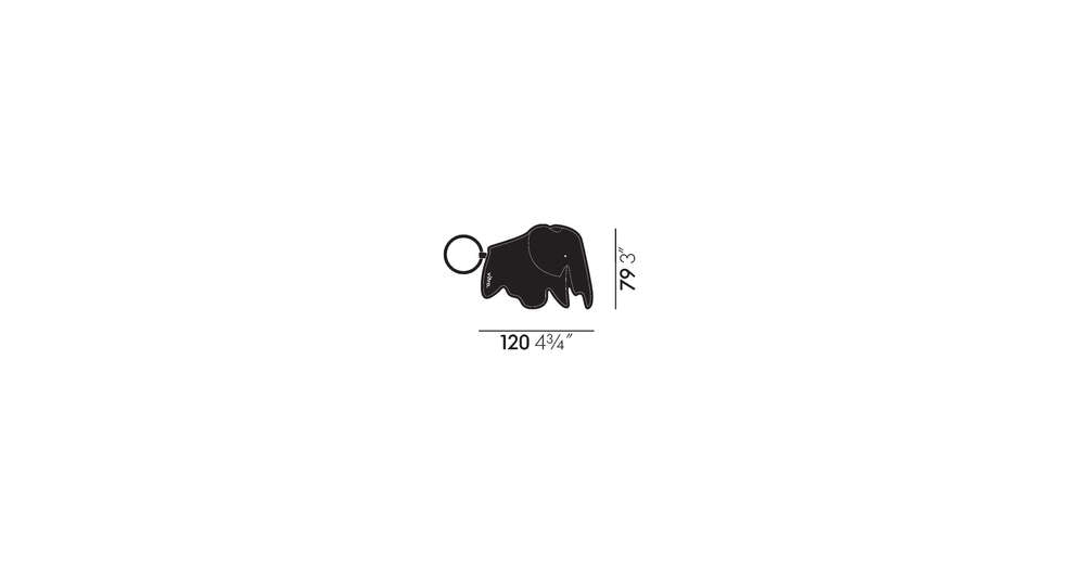 VITRA-Key Ring Elefante Neve
