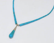 Iroquoise Collana con perle e pietre turchesi nativi americani
