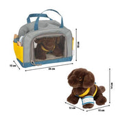 small foot Cucciolo di cane con borsa e kit toelettatura | gioco di ruolo | giocattolo in legno