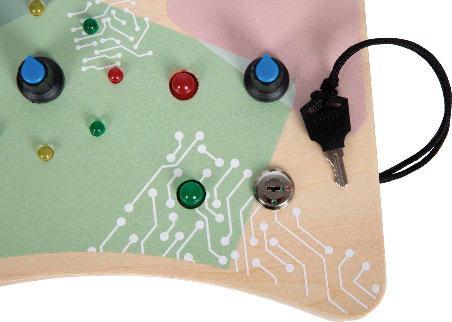 Small foot Luce e interruttore LED della scheda motore | Busy Board | Legno