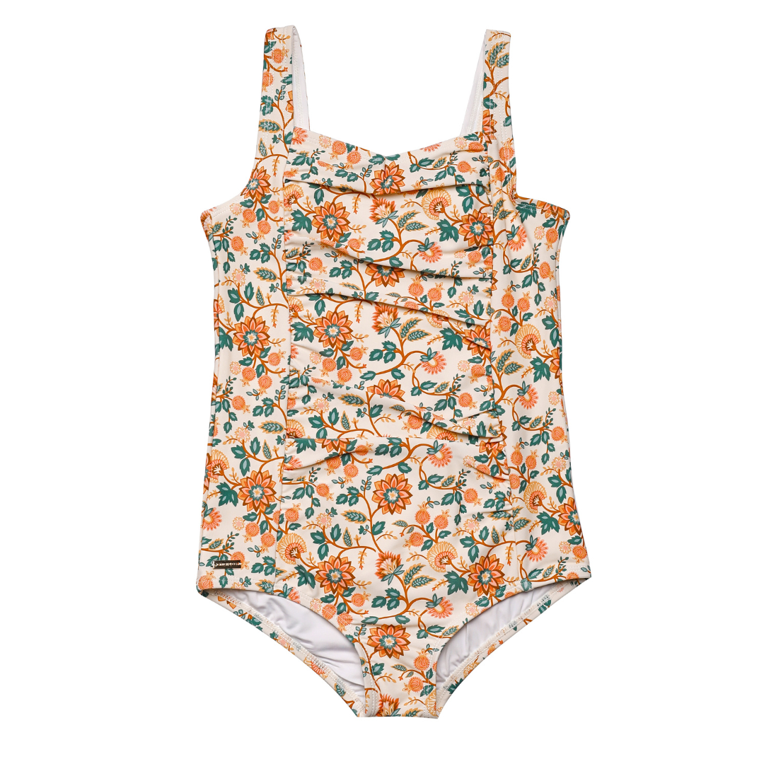 GRECH & CO Costume intero vintage per ragazze | UPF + riciclato - In Fiore