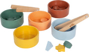 Small foot Gioco di smistamento Montessori con pinza | Motricità | Legno