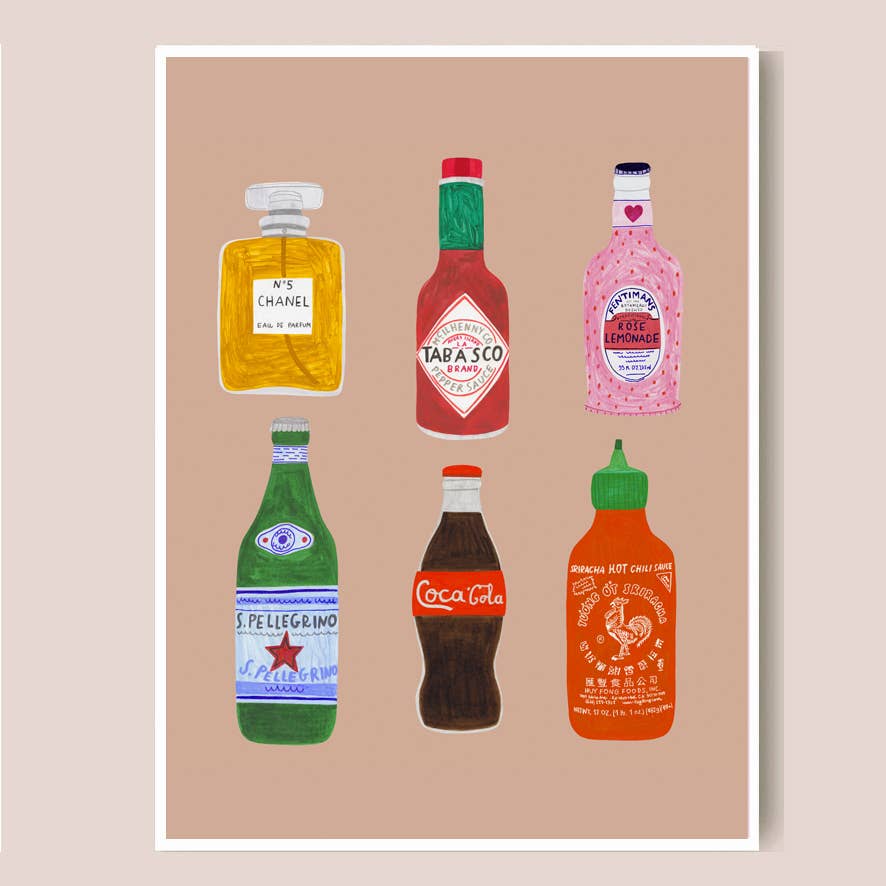 Daria Solak Illustrations Stampa BOTTIGLIE