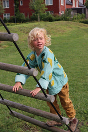 ToutVintage Giacca ricamata in cotone con limoni BAMBINI