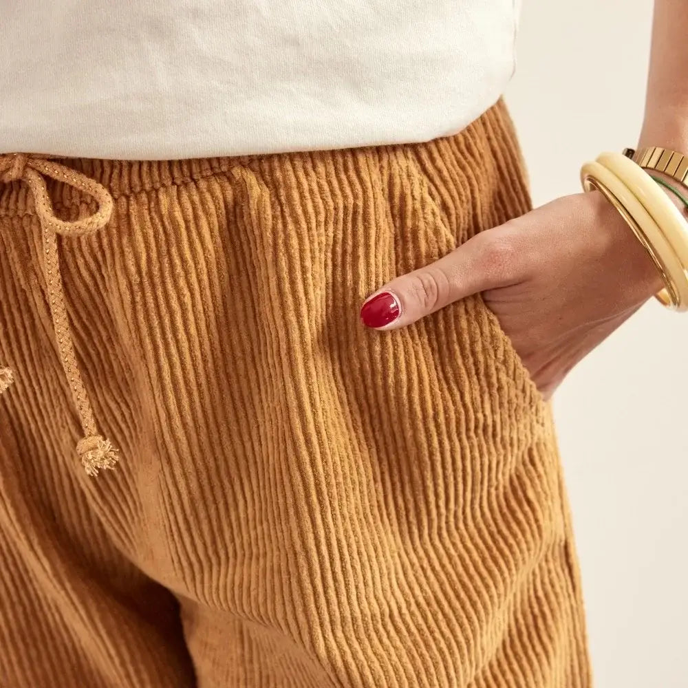 Bonheur du Jour Pantaloni da donna in velluto - Spezia
