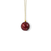 Kinta Pallina di Natale con cappellino a pois, finitura oro, 3 cm: Cognac