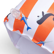 Swim Essentials Fasce da Braccio - Rosso/Bianco - Strisce Oceaniche