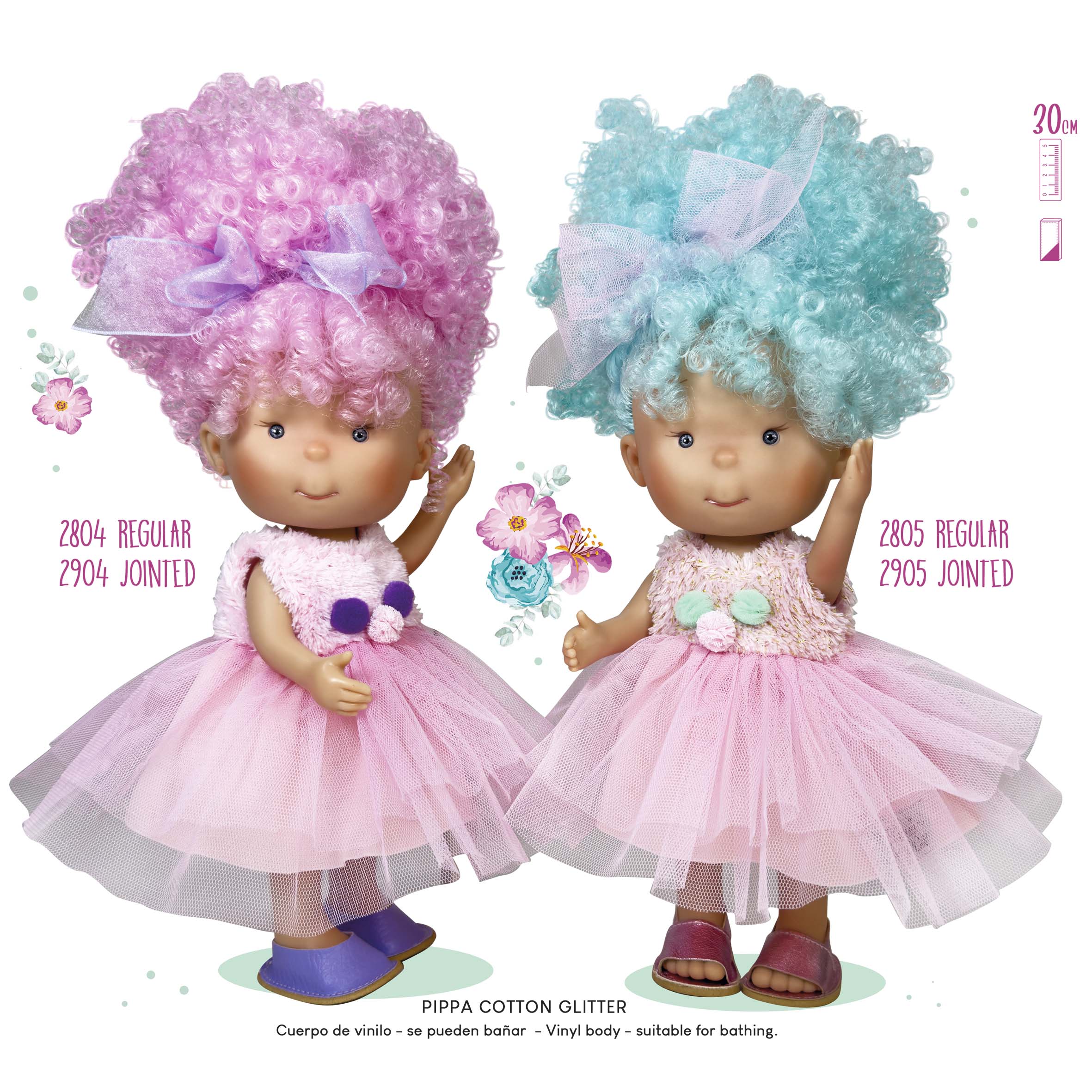 Nines Artesanals d'Onil Dolls BAMBOLA PIPPA DOLCE TURCHESE: NORMALE