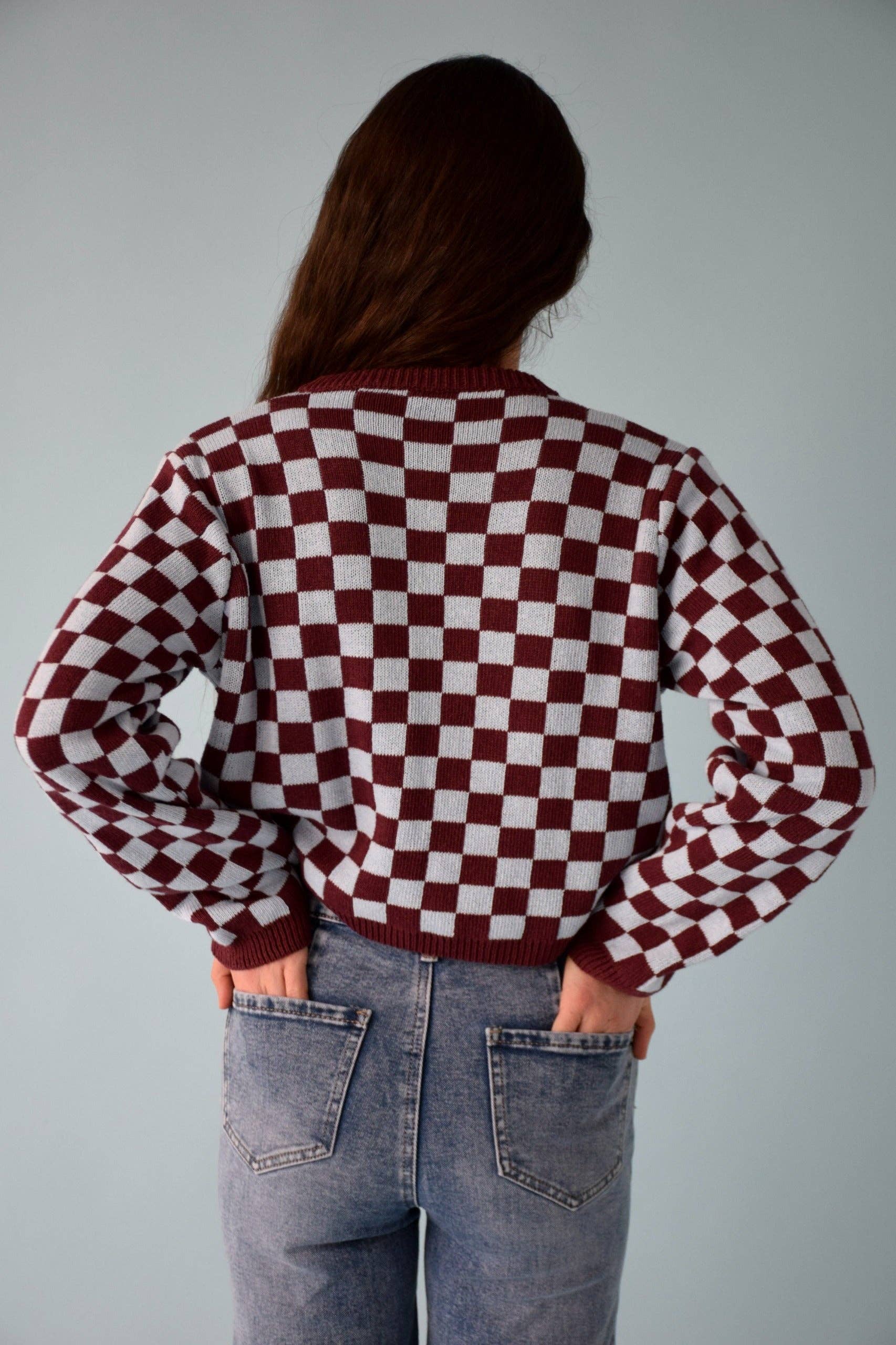 MindTraveler Cardigan Martina Borgogna e Celeste