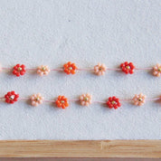 Bazou Collana a forma di margherita — Mix Rosso/Rosa